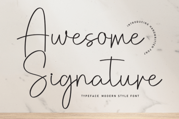 Awesome Signature Font: Adding Grace to Brand Identity