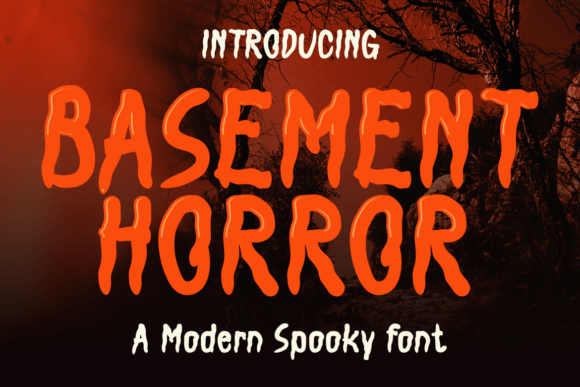 Basement Horror Font for Spooky Handmade Crafts