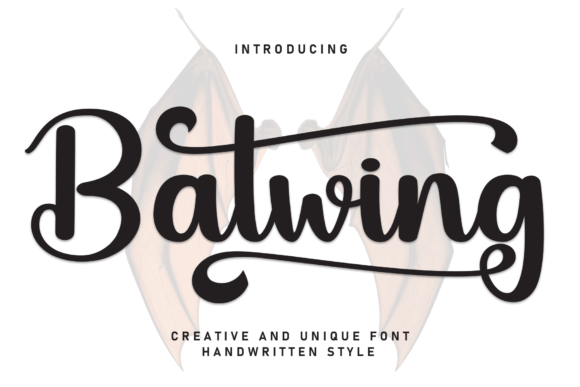 Batwing: A Sweet, Handwritten Display Font for Modern Web Design