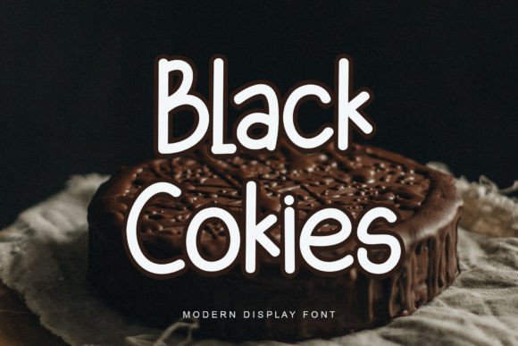 Black Cokies Font: Sweet Handwritten Style for Crafts