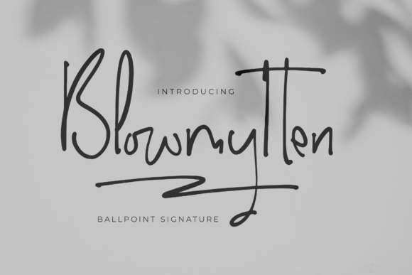 Blowmytten Font: Elegant Script for Editorial Design