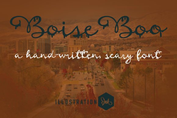 Boise Boo: A Drippy, Oozy Script Font for Hauntingly Beautiful Craft Projects