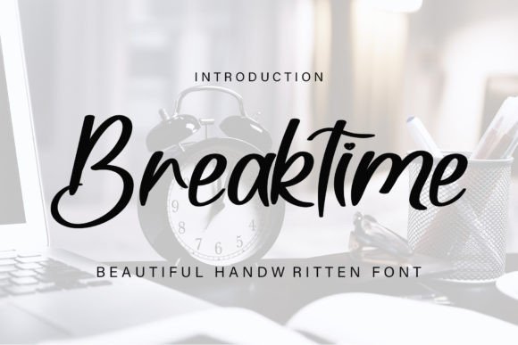 Breaktime: A Handwritten Font That Elevates Your Handmade Product Designs