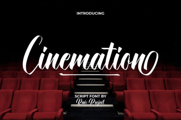 Cinemation Font: A Retro Script for Editorial Design