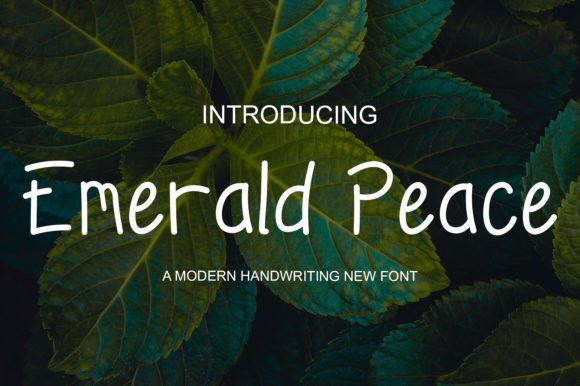 Emerald Peace Font: Readable Script for Crafters