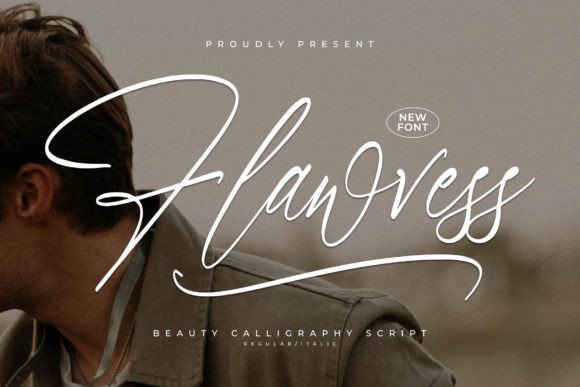 Flawvess: A Graceful Script Font for Elegant Editorial Design