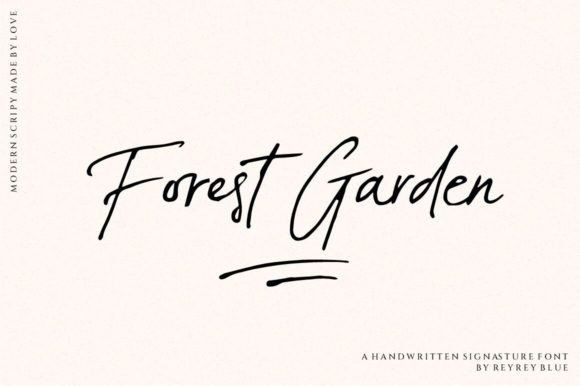 Forest Garden Font: Authentic Handwritten Style for Digital Campaigns