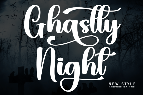Ghastly Night: A Handmade Maker’s Dream Font for Labels, Invitations, and More