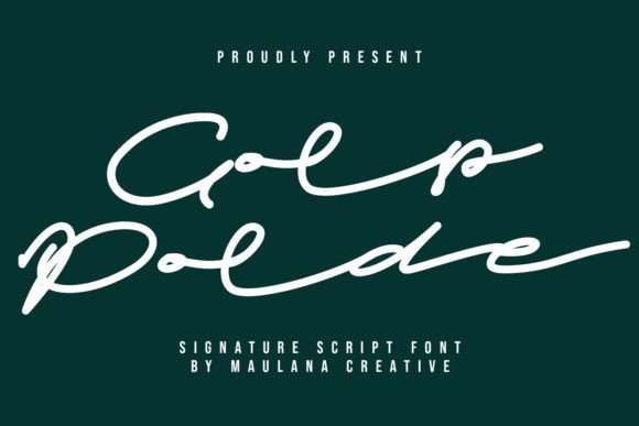 Golp Polde Font: Elegant Script for Editorial Design