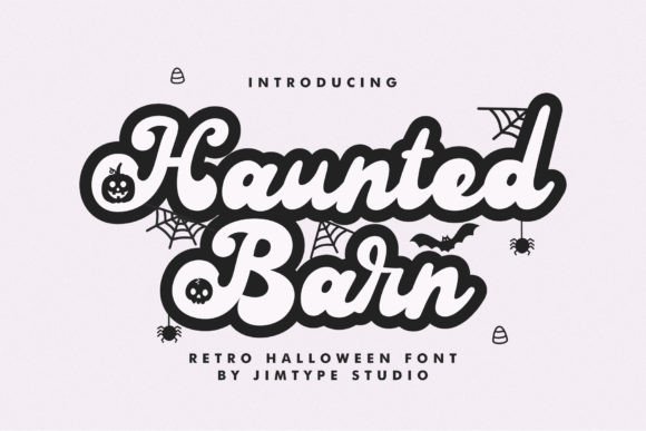 Haunted Barn Font: Elevate Your Halloween Campaigns with Retro Elegance