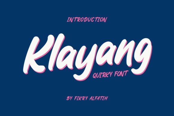 Klayang Font: Playful Handwritten Type for Crafters