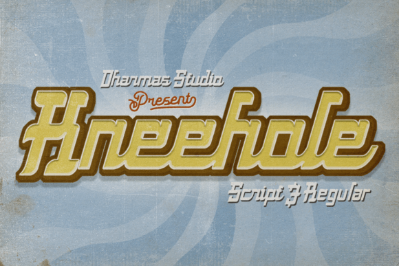 Kneehole Font Review: Retro Charm for Digital Campaigns