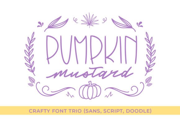 Pumpkin Mustard: A Maker’s Dream Font for Handmade Labels, Invitations & More