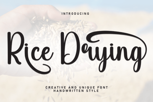 Rice Drying Font: Adding Warmth to Editorial Design