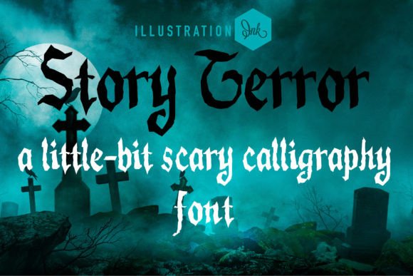 Story Terror: A Hand-Crafted Font with Gothic Charm for Bold Branding