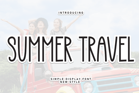 Summer Travel Font: A Handwritten Display Typeface for Editorial Design