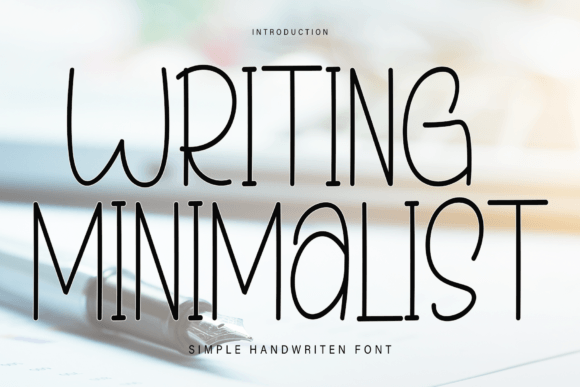 Writing Minimalist Font for Friendly Web Design